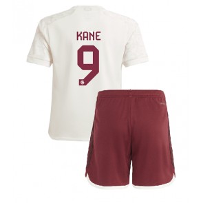Lacne Dětský Futbalové dres Bayern Munich Harry Kane #9 2023-24 Krátky Rukáv - Tretina (+ trenírky)